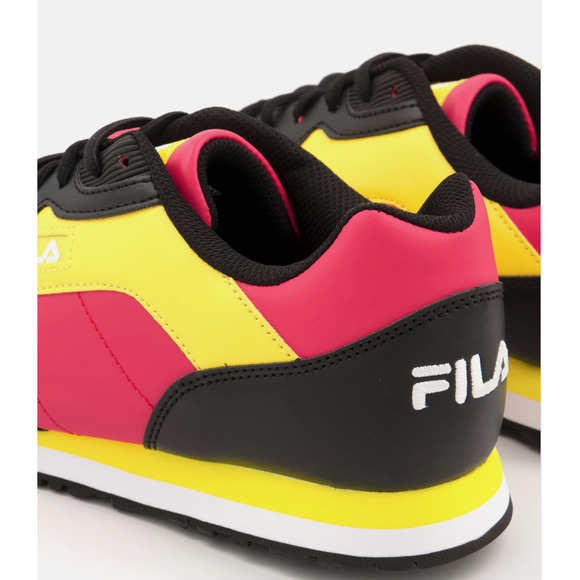 Fila Cress Color Block Red Black Yellow Size 12.5 Kids Gym Shoe Sneakers NEW - Picture 3 of 5
